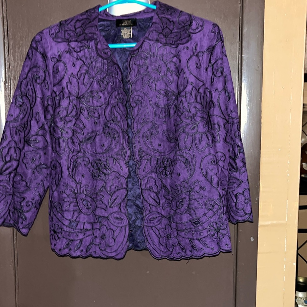 TRENZ PETITE PURPLE JACKET (SZ. PL)
